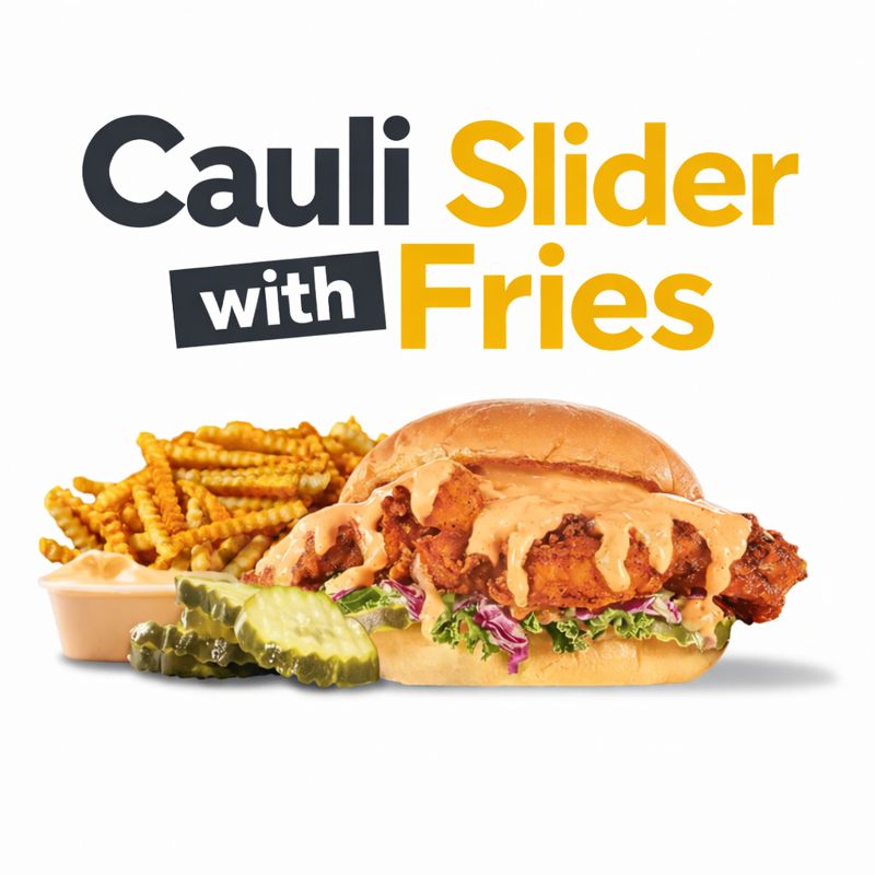 1 Cauli Slider with Fries