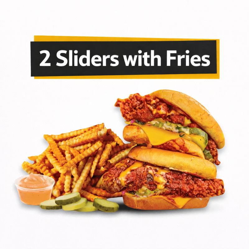 2 Sliders with Fries