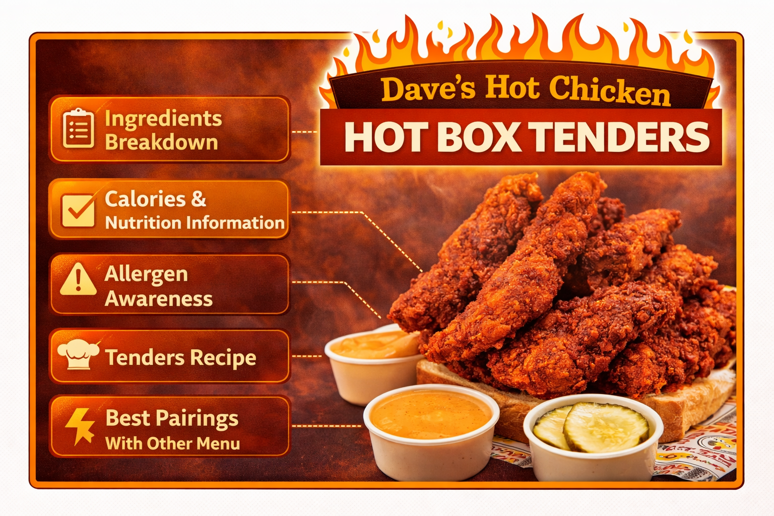 Dave’s Hot Chicken Hot Box Tenders – Price, Nutrition, and Allergen Details