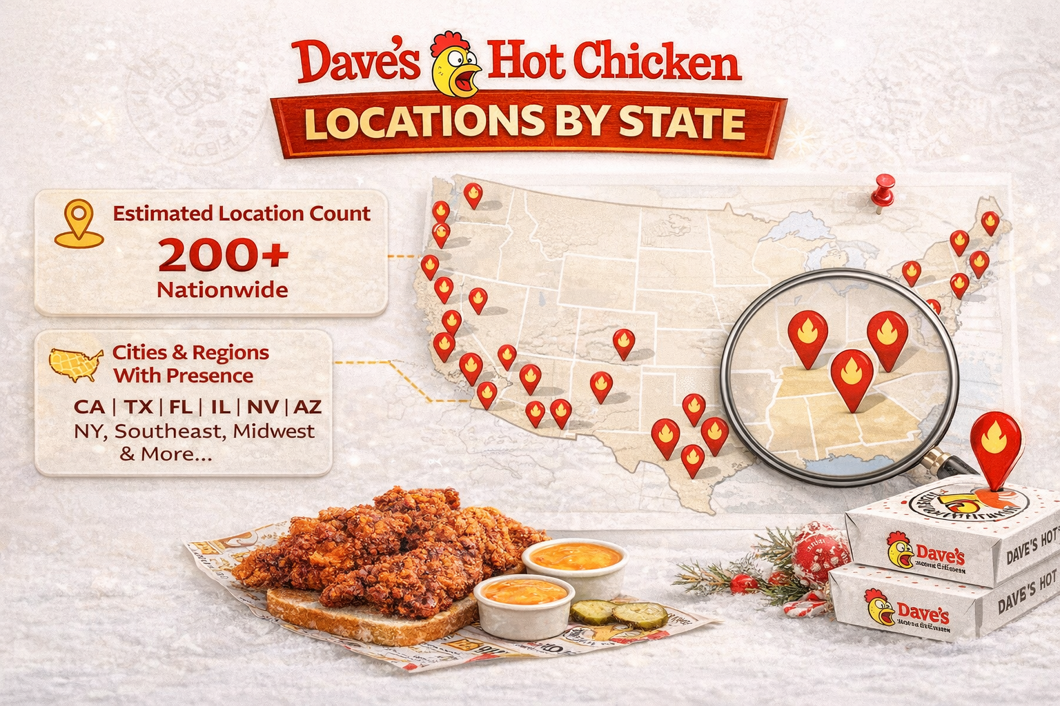 Dave’s Hot Chicken Locations by State